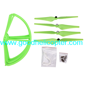 Wltoys V303 SEEKER Zreo Tech V303 Drone quadcopter parts Green blades + Green protection cover